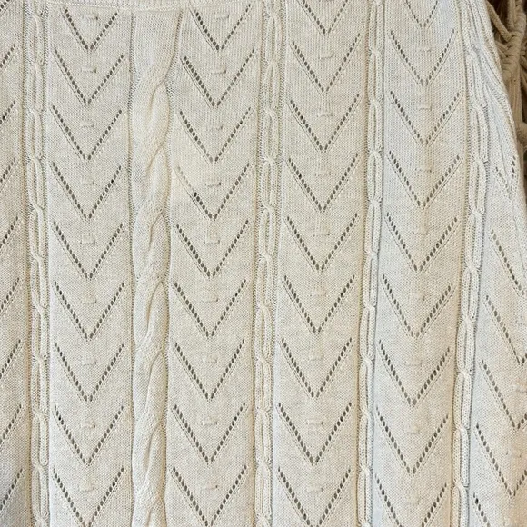 NWT Spell Lou Lou Knit Midi Skirt in Snow size small