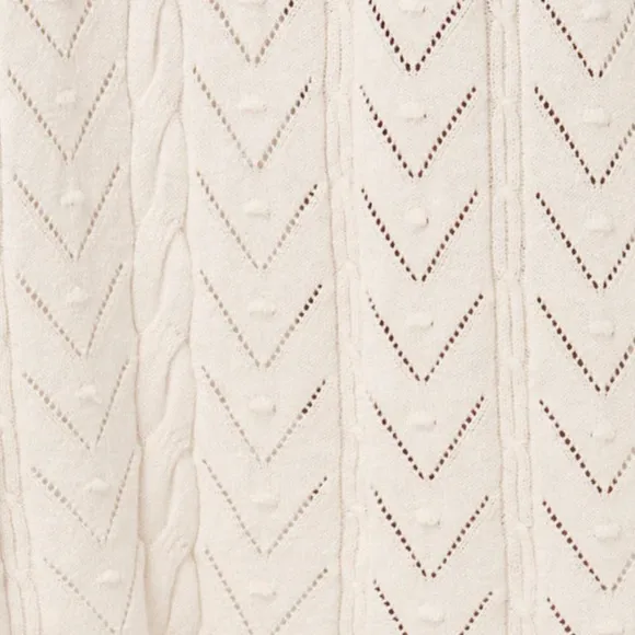 NWT Spell Lou Lou Knit Midi Skirt in Snow size small