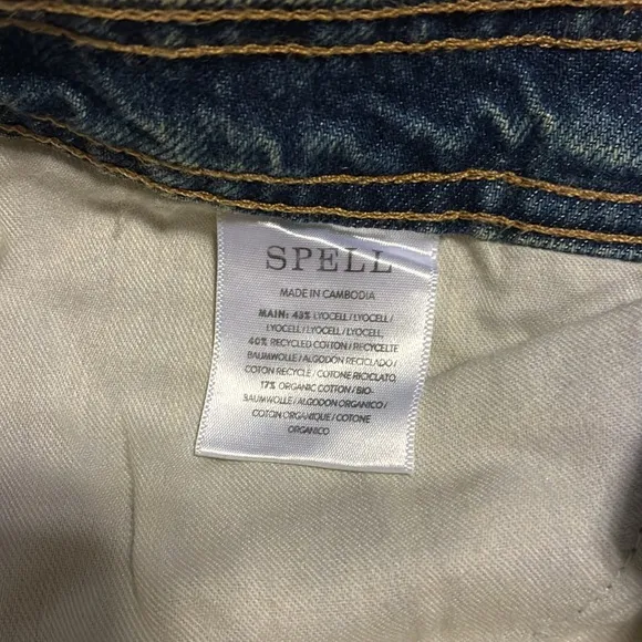 NWT SPELL ROAD TRIP DENIM MAXI SKIRT in Bandana size medium