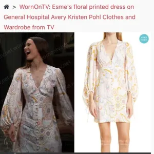 NWT Ted Baker Thelia Exaggerated Sleeve Floral Silky Mini Dress Size 2