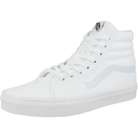 NWT VANS Unisex Sk8-hi Shoes ,White-Size 9 M/10.5 W