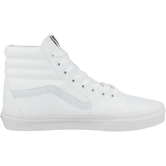 NWT VANS Unisex Sk8-hi Shoes ,White-Size 9 M/10.5 W
