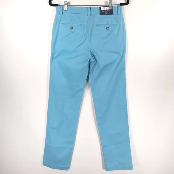 NWT VINEYARD VINES Chino BREAKER PANT FLATS BLUE Style 1P1291-981 Size 28x32
