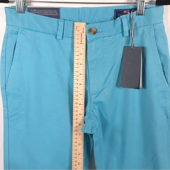 NWT VINEYARD VINES Chino BREAKER PANT FLATS BLUE Style 1P1291-981 Size 28x32