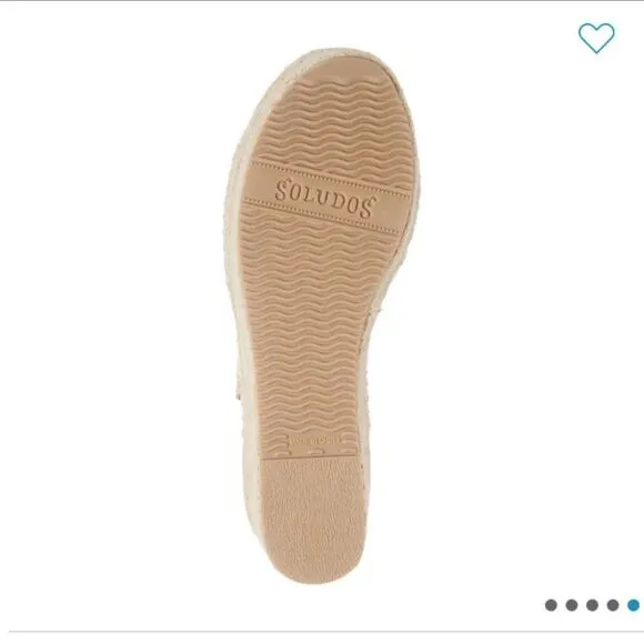 NWT Soludos Platform Espadrille Wedges