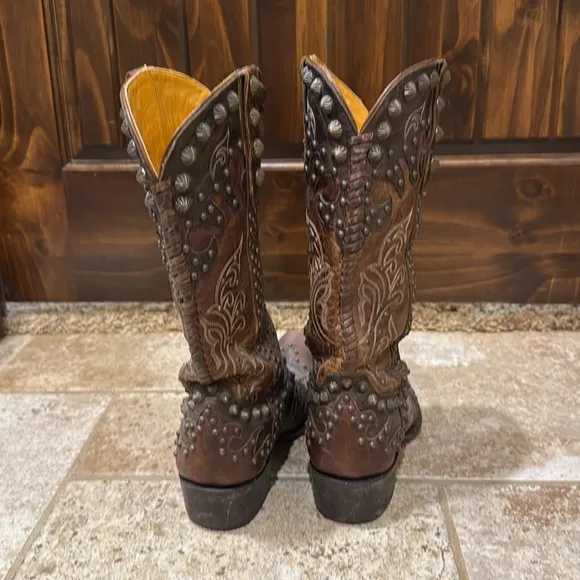 Old Gringo Brown Studded Boots