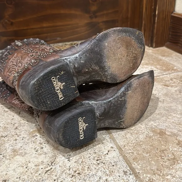 Old Gringo Brown Studded Boots