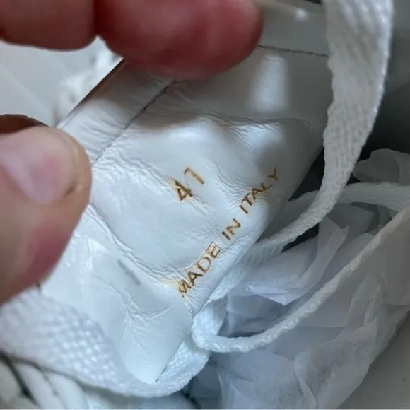 Oliver Cabell LOW ONE Unisex White Leather Sneakers *Italy*