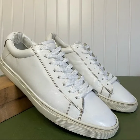 Oliver Cabell LOW ONE Unisex White Leather Sneakers *Italy*