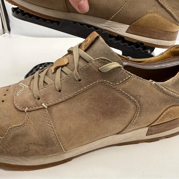 Olukai Huaka'i Li Mens 11 Leather Shoes Sneakers Casual Lace Oxford Boat