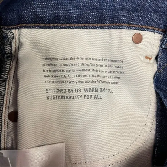 Outerknown Jeans Women’s‎ Size 28 Medium Blue Denim Stand High Rise Skinny
