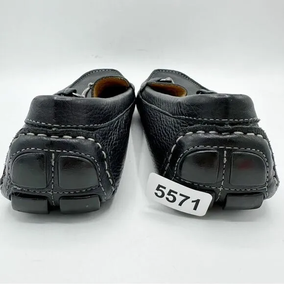 Oxford Brand Ramsey Black Pebbled Leather Horsebit Driving Shoe Sz 11