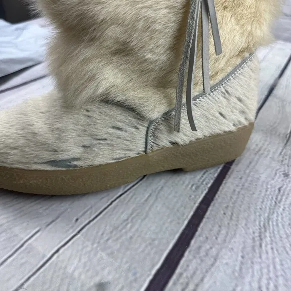 PAJAR‎ OSCAR ITALIAN Sport Goat Hair Boots Ivory WOMENS SZ US 6.5 EU 37