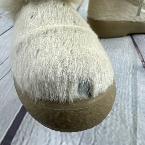 PAJAR‎ OSCAR ITALIAN Sport Goat Hair Boots Ivory WOMENS SZ US 6.5 EU 37
