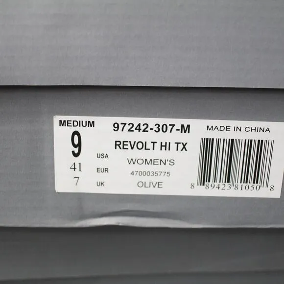 Palladium Boots Revolt Hi Tx Boot Sneaker in Olive Size 9