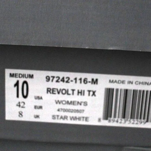 Palladium Boots Revolt Hi Tx Boot Sneaker in Star White Size 10 NIB