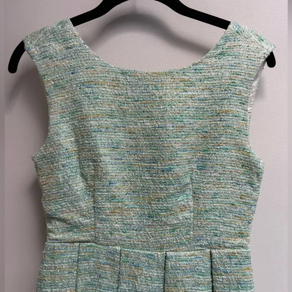 PAPER CROWN Anthropologie Women’s Green Parkside Pleated dress - XS Petite