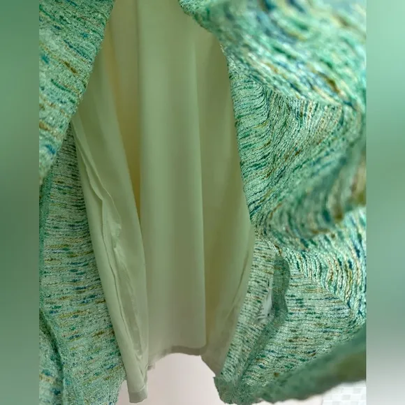 PAPER CROWN Anthropologie Women’s Green Parkside Pleated dress - XS Petite