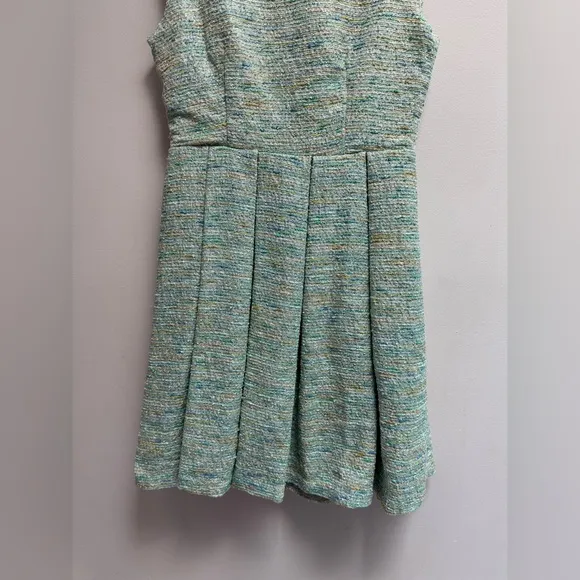 PAPER CROWN Anthropologie Women’s Green Parkside Pleated dress - XS Petite