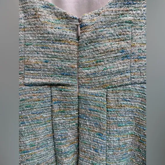 PAPER CROWN Anthropologie Women’s Green Parkside Pleated dress - XS Petite