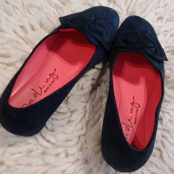 Pas de Rouge leather flats