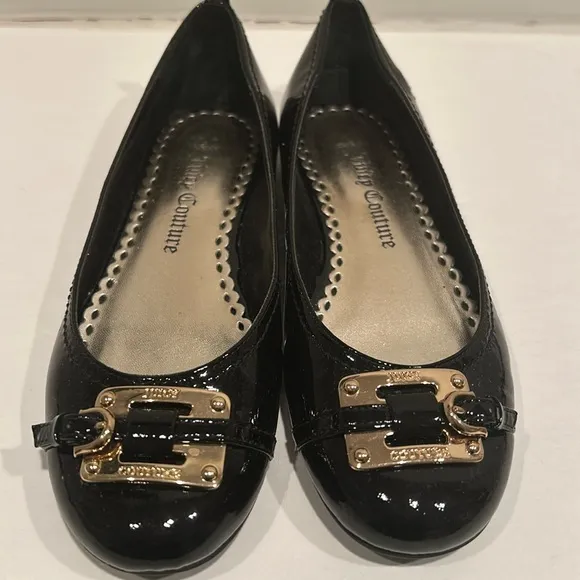 Patent leather girls flats