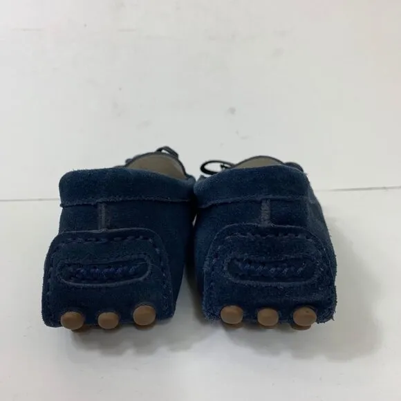 Patricia Green Blue Suede Tasseled Driving Moccasins Size 8