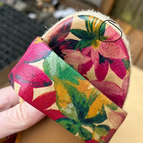 Patricia Nash Rubia Floral Espadrille Sandals In Sz 8