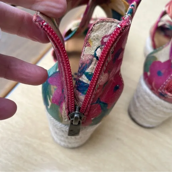 Patricia Nash Rubia Floral Espadrille Sandals In Sz 8