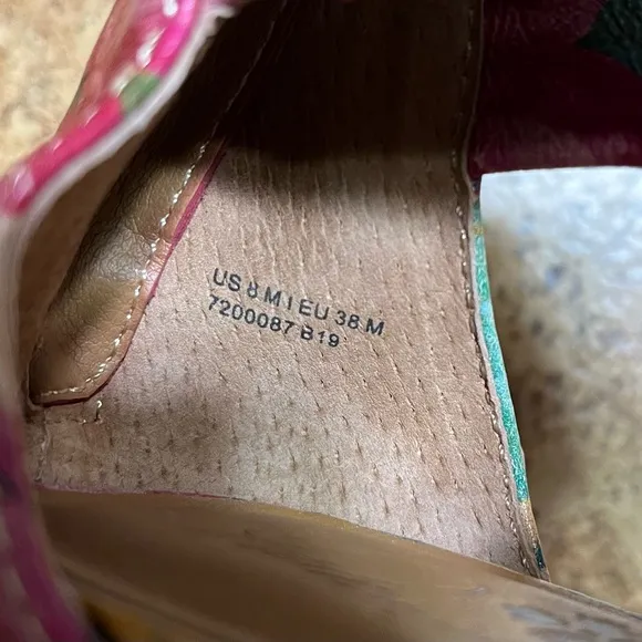 Patricia Nash Rubia Floral Espadrille Sandals In Sz 8