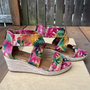 Patricia Nash Rubia Floral Espadrille Sandals In Sz 8
