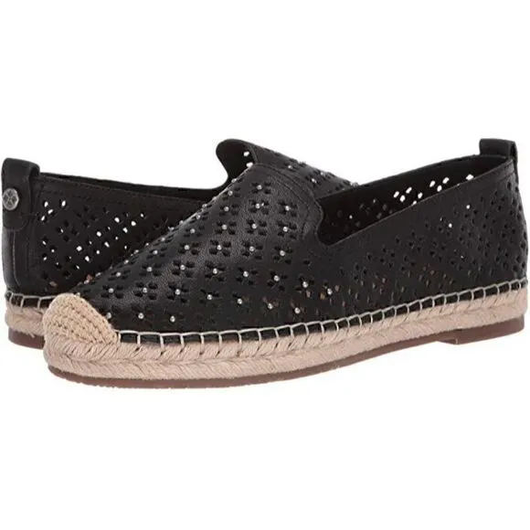 Patricia Nash Elena Black Espadrille Flats Shoes 6