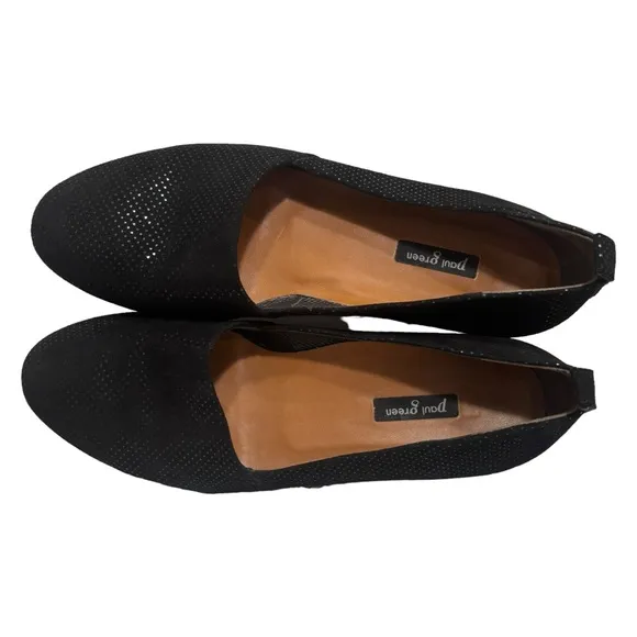 Paul Green Black Leather Flats size 7.5 US Women's