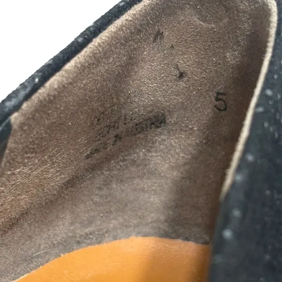 Paul Green Black Leather Flats size 7.5 US Women's
