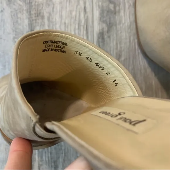 Paul Green Vonda Mule taupe leather size (5.5) US 8