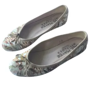 Paul Mayer Attitudes floral leather ballet flats multicolor Size 6