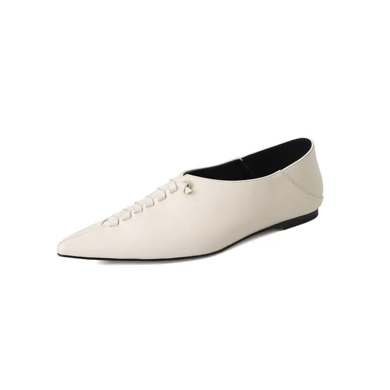 Paulien Pointed Toes Moccasin Flat Slippers