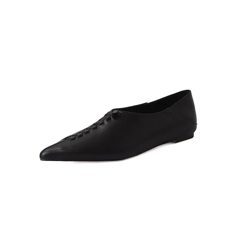 Paulien Pointed Toes Moccasin Flat Slippers
