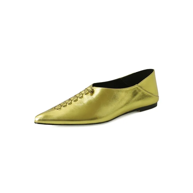 Paulien Pointed Toes Moccasin Flat Slippers