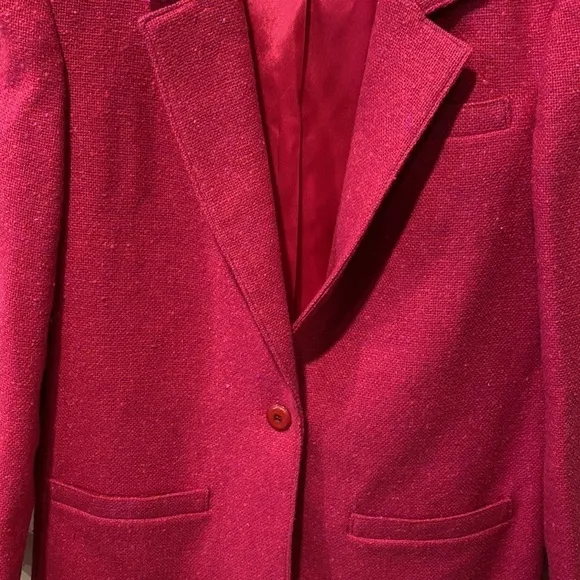 Pendleton Vintage Wool Blazer Pink Size 8 EUC