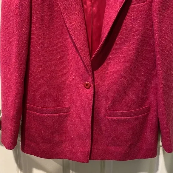 Pendleton Vintage Wool Blazer Pink Size 8 EUC