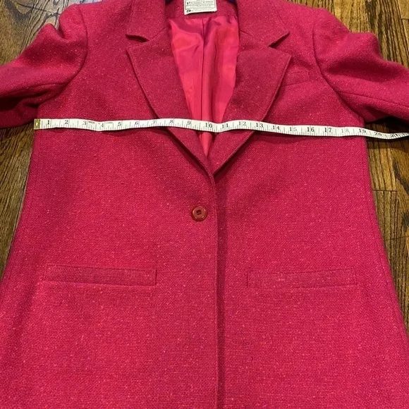 Pendleton Vintage Wool Blazer Pink Size 8 EUC