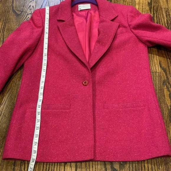 Pendleton Vintage Wool Blazer Pink Size 8 EUC