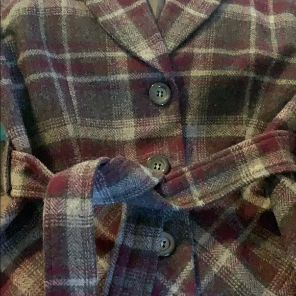 Pendleton Virgin &amp; Lambswool Plaid Belted Vest