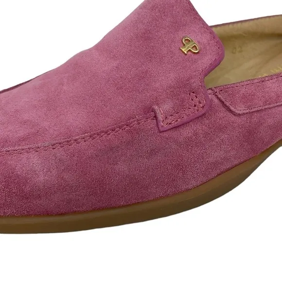 Pertti Palmroth Flats Women's 8 Pink Leather Slide On Loafer Shoe