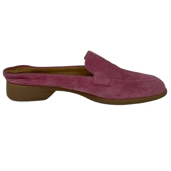 Pertti Palmroth Flats Women's 8 Pink Leather Slide On Loafer Shoe