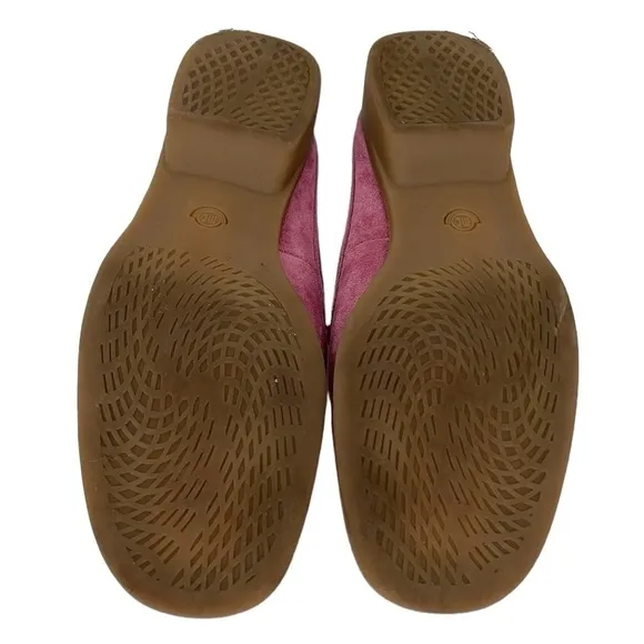 Pertti Palmroth Flats Women's 8 Pink Leather Slide On Loafer Shoe