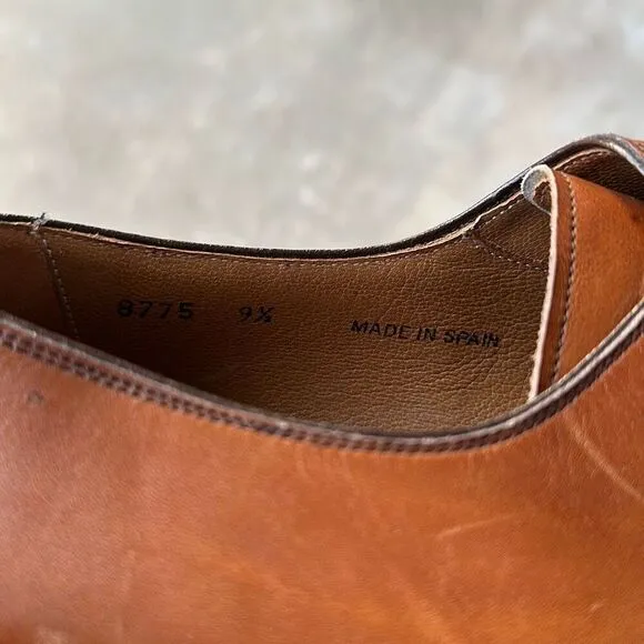 Peter Huber Dress Shoes Brown Leather Men’s Size 9.5