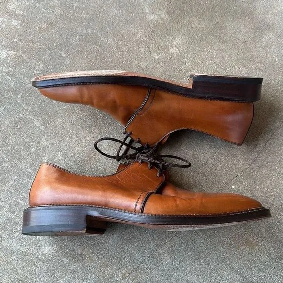 Peter Huber Dress Shoes Brown Leather Men’s Size 9.5