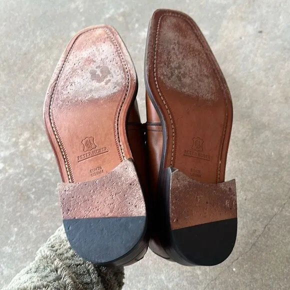 Peter Huber Dress Shoes Brown Leather Men’s Size 9.5
